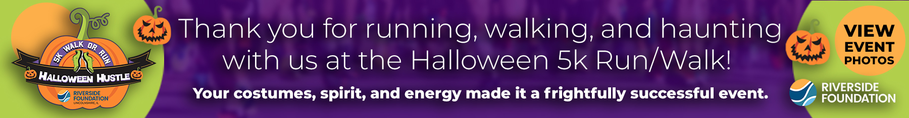 2025 Halloween 5k run walk banner